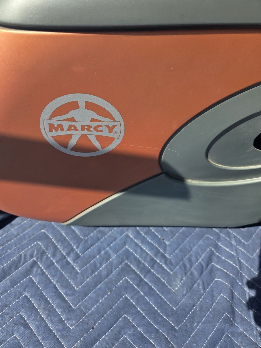 Marcy Recumbent Exercise Bike - Orange/Gray