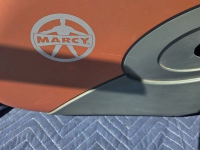 Marcy Recumbent Exercise Bike - Orange/Gray