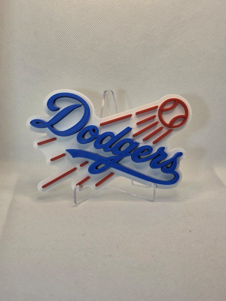 Los Angeles Dodgers 3D Printed Team Logo 