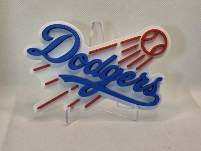 Los Angeles Dodgers 3D Printed Team Logo