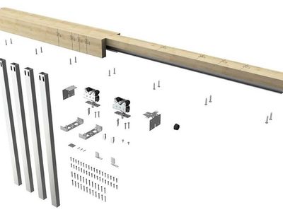 JUBEST 400LBS Pocket Door Frame Kit