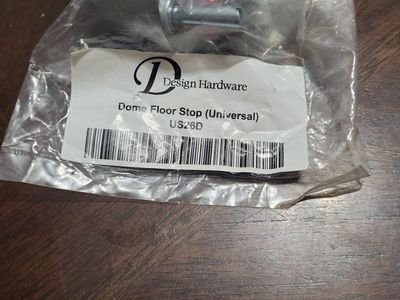 Design Hardware Dome Floor Stop (Universal) US26D - New in Packaging