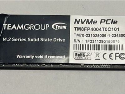 TeamGroup High Capacity MP34 4TB SSD w/DRAM cache, built on reliable TLC NAND STORAGE