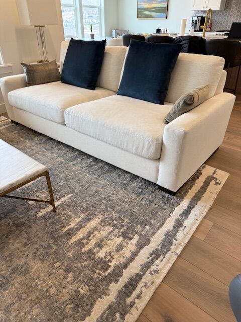Arhaus – Custom couch w/ pillows: Retail $5,500 | Sale $3,250