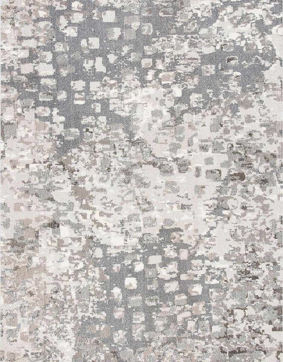 New. SAFAVIEH Madison Collection Area Rug - 10' x 14', Grey & Beige, Boho Abstract Design