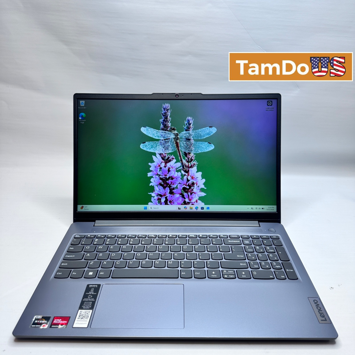 Lenovo IdeaPad Slim 3 Laptop, 15.6" FHD Touch, Ryzen 7 5825U, 16GB, 512GB SSD