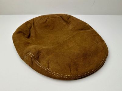Vintage Quality Deluxe Leather Newsboy Cap, Size 7 1/4