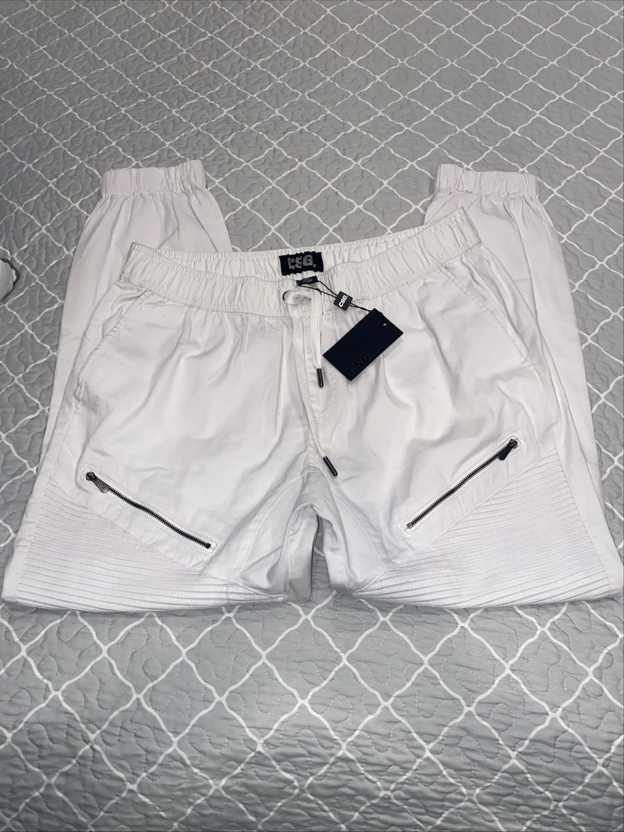 CSG Creamy White Moto Twill 2XL Joggers NEW