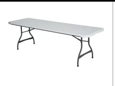 8 foot Lifetime Folding Table