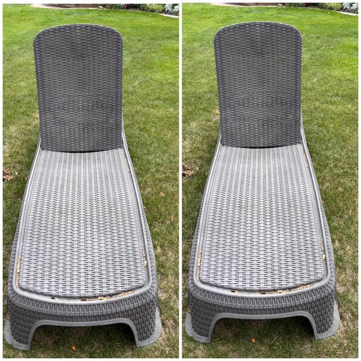 Set Of 2 Adjustable Keter Patio Chaise Loungers