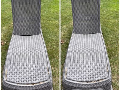 Set Of 2 Adjustable Keter Patio Chaise Loungers