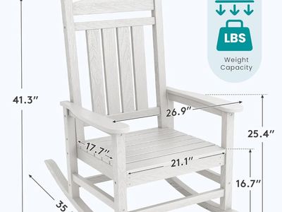 SERWALL Outdoor Rocking Chair Oversized