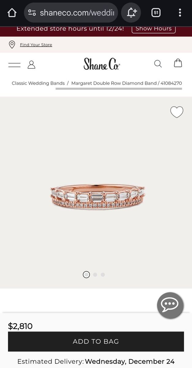 14k Rose Gold & Diamond Ring