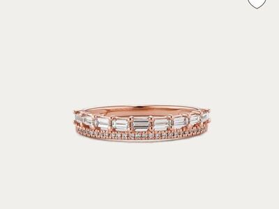 14k Rose Gold & Diamond Ring