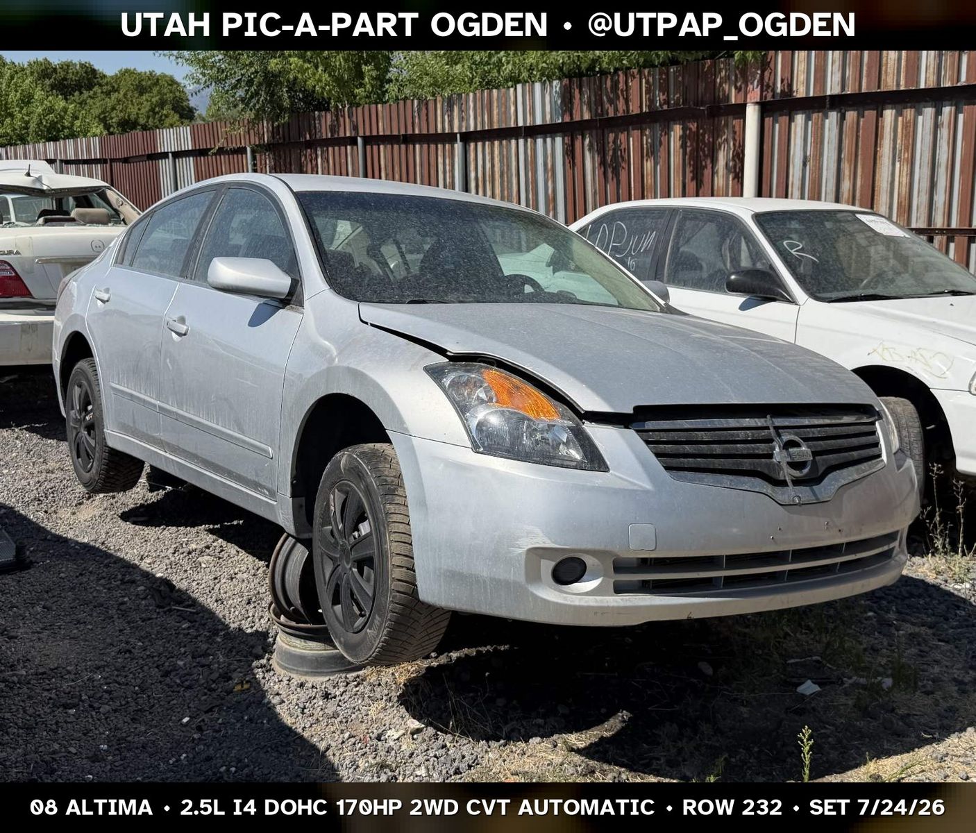 New Arrival - 2008 Nissan Altima Parts - UTPAP Ogden