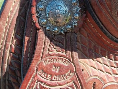 Stunning Custom Dale Chavez Western Reining Saddle 16-inch seat