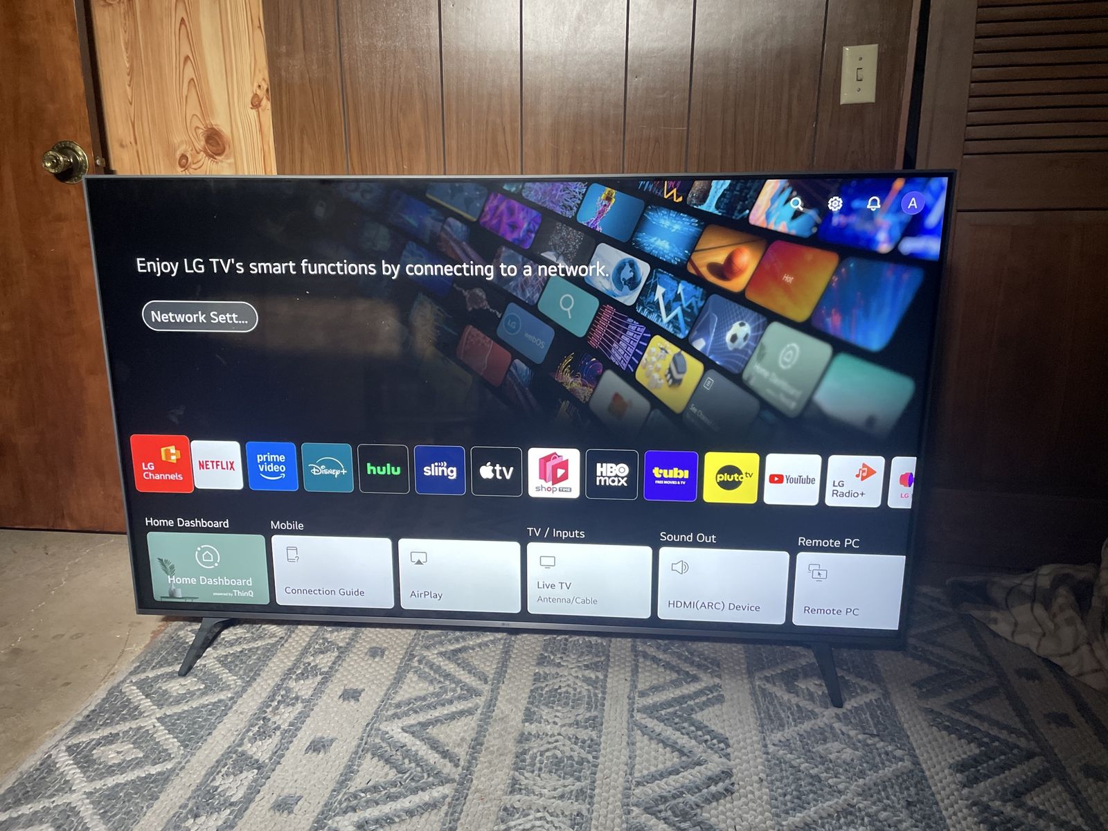 65” LG smart TV