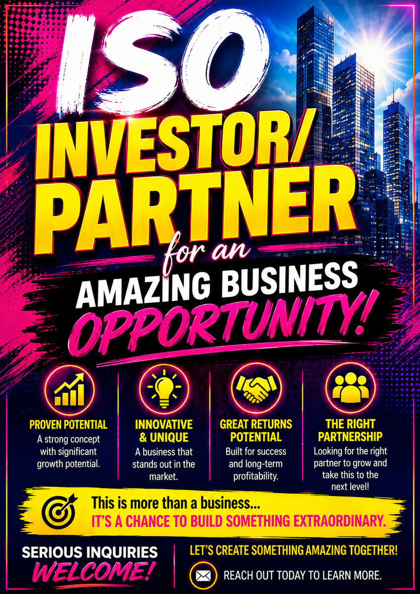 ISO Investor/Partner 
