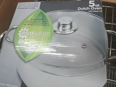 Ecolution Pure Stainless Steel 5 Qt. Dutch Oven with Glass Lid - Eco-Friendly Cookware-Extras