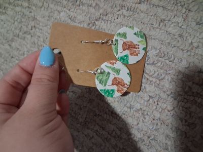 brand new highland cow earrings