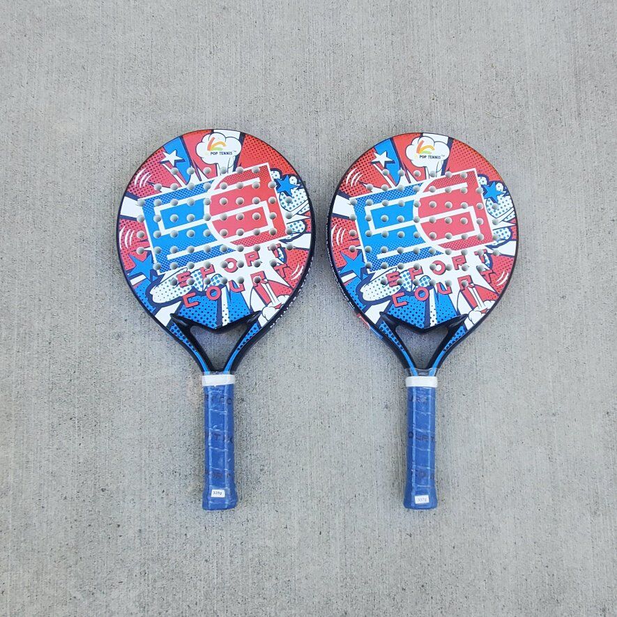 NEW 2 Pop Tennis Paddle Rackets Pickleball Sport