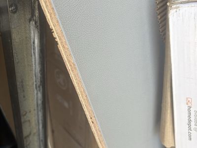 High Quality Birch Wood Panels with Light Grey Textured PVC Laminate 3 pieces