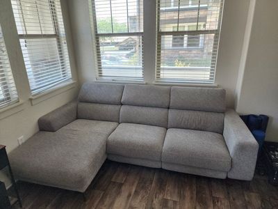 Power Reclining Sectional with Chaise $600