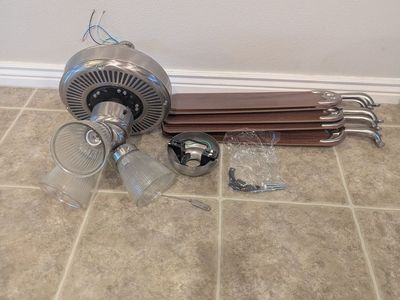 Ceiling Fan Used with mounting hardware
