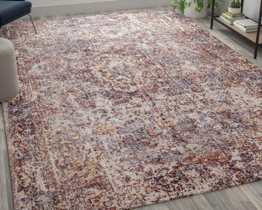 Artisan Old English Style Traditional Rug 8x10/Red