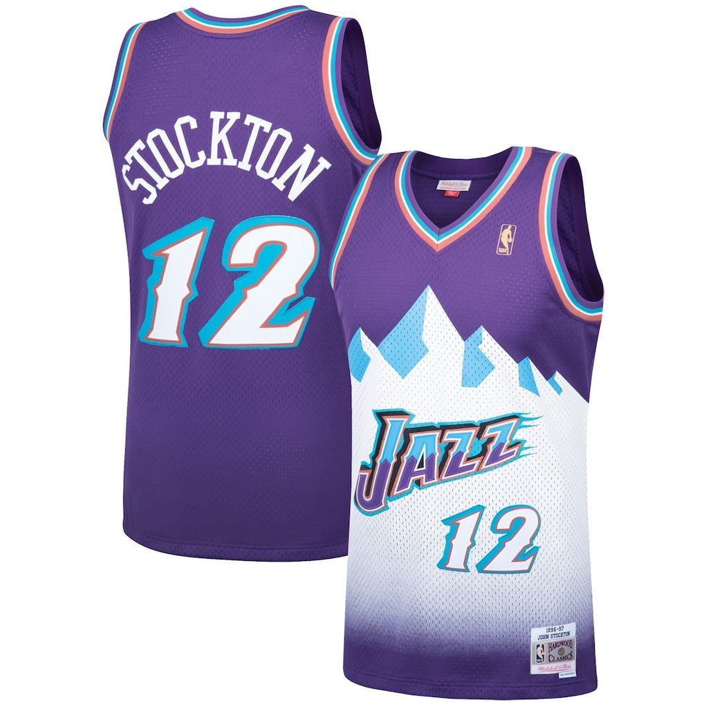 John Stockton #12 | 3XL* | Utah Jazz | Icon  Jersey | Purple | MOJ056