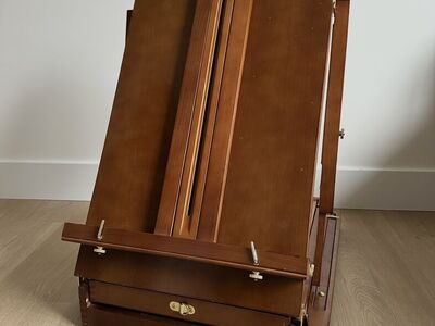 French Style Tall Standing Easel-Painting & Ske