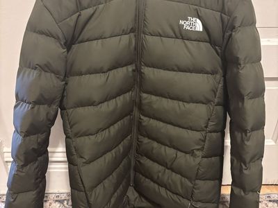The North Face Men's M Aconcagua 3 Hoodie - New Taupe Green Regular Fit Puffer Jacket, Size Medium