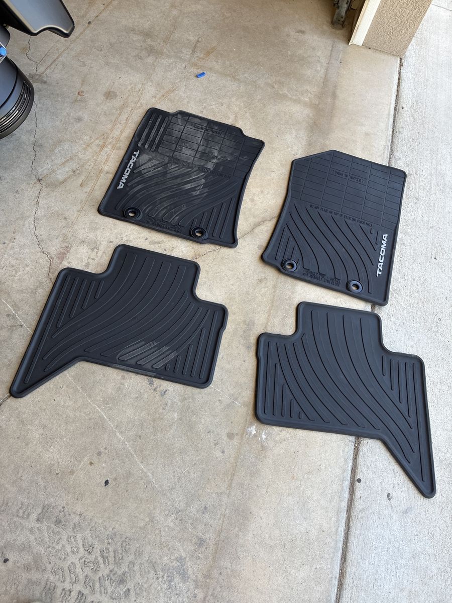 Tacoma rubber mats OEM 2nd gen
