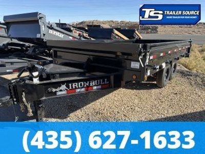 8x16 Iron Bull DDP Dump Trailer - 18" Sides - 15K GVWR