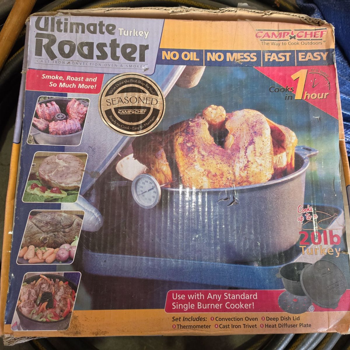 Dutch oven turkey cooker roaster
