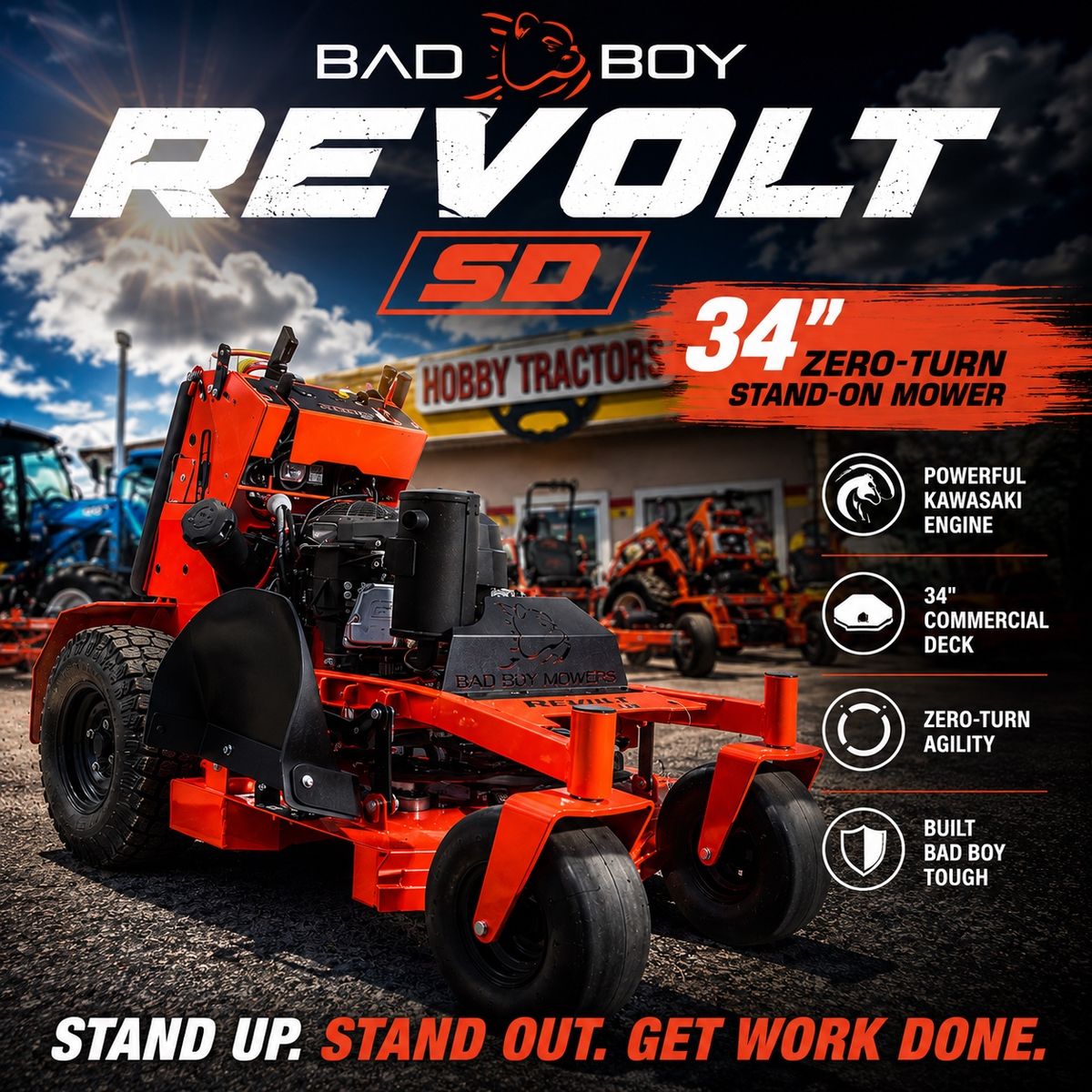 New Bad Boy Revolt SD 34” Kawasaki