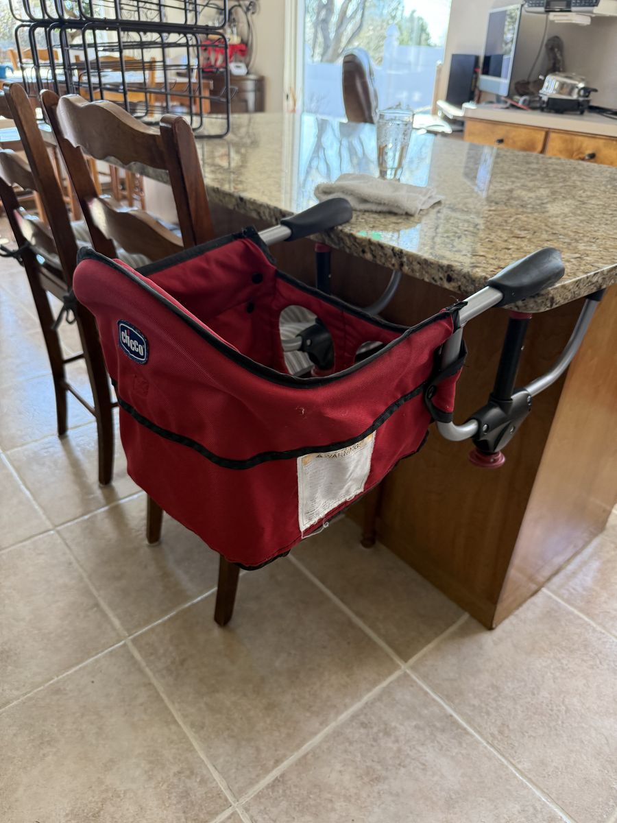 Chicco booster highchair seat red