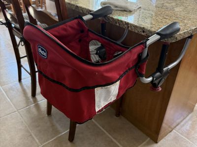 Chicco booster highchair seat red