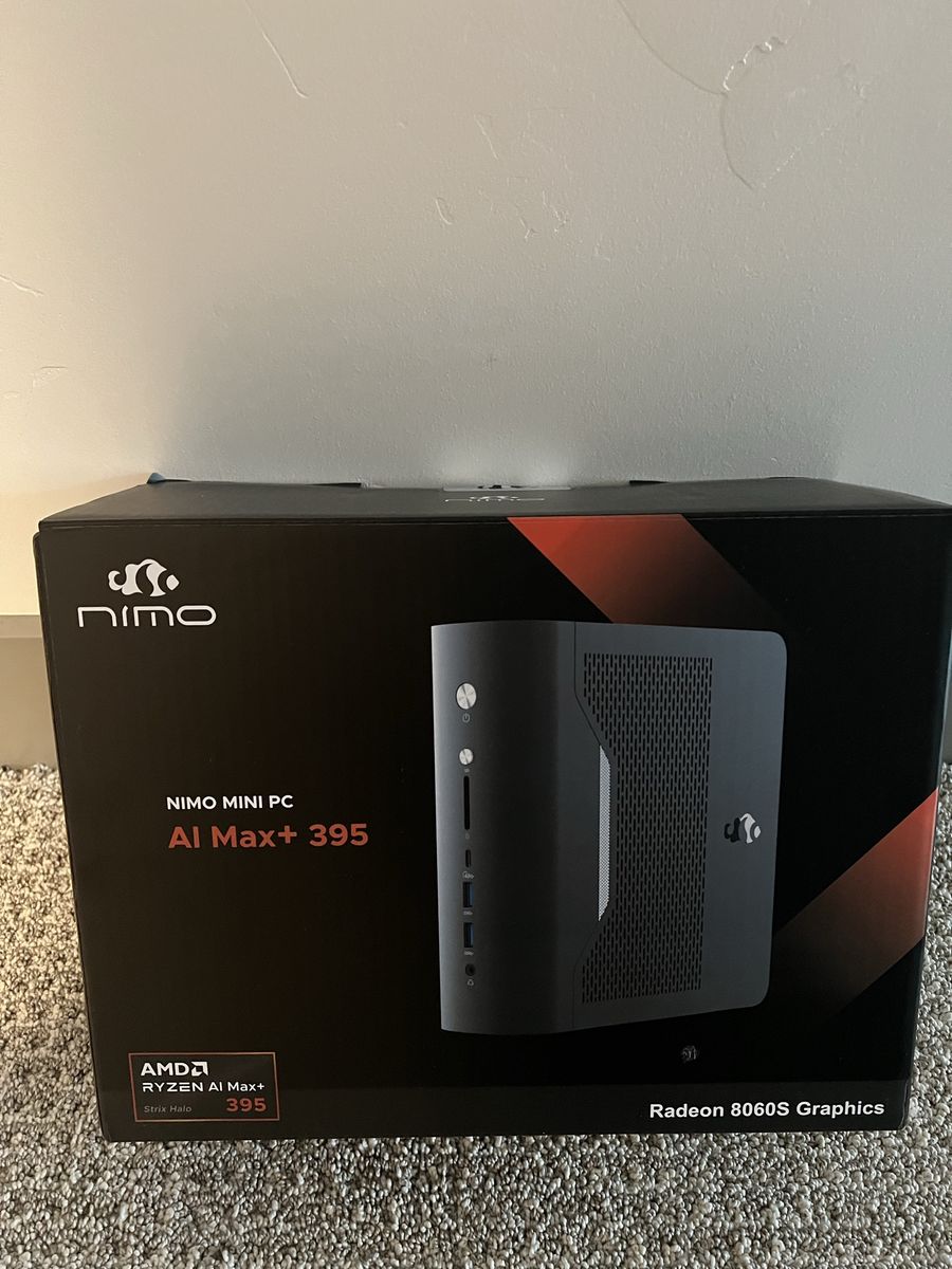 Nimo Mini PC AI Max+ 395 AMD Ryzen Strix Halo Radeon 8060S Graphics