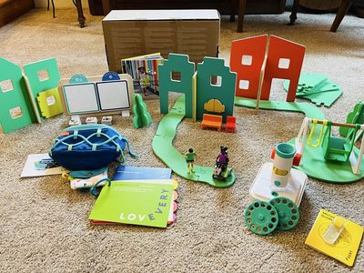 Lovevery The Connector Play Kit - Educational Toy Set for Months 49, 50, 51