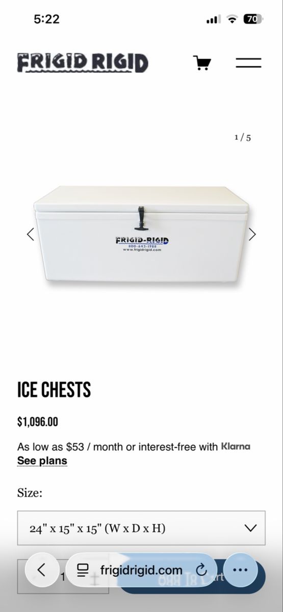 Frigid-rigid cooler 24x15x15
