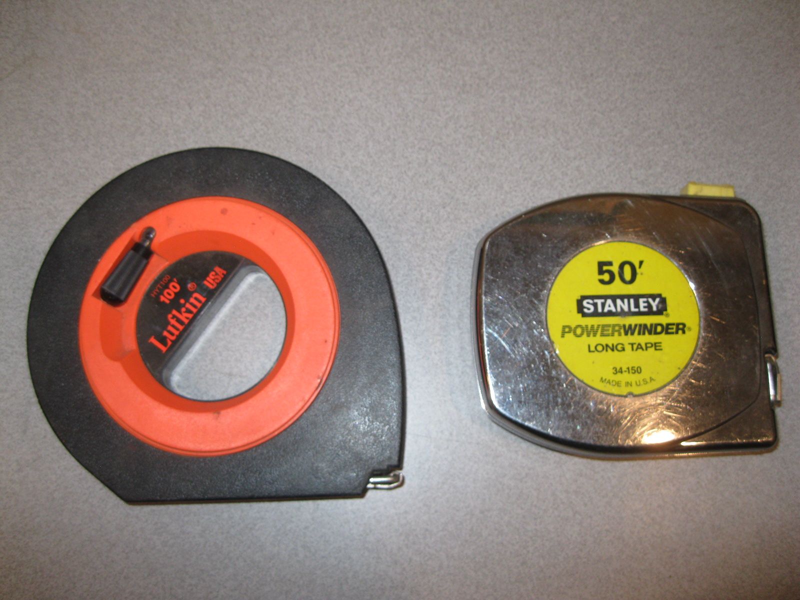 Stanley Or Lufkin Tape Measures