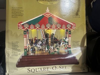 Christmas Holiday Animated Musical Carousel Decor