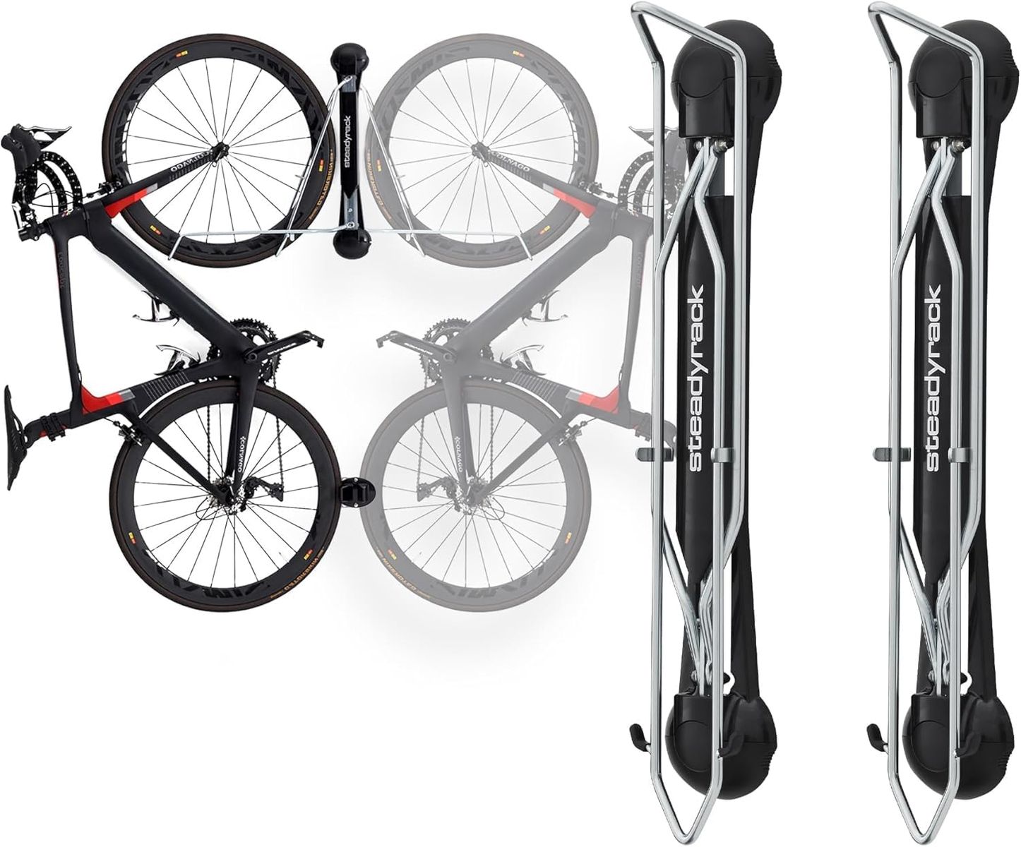 Steadyrack Bike Rack for Road Bikes - The Original Wall Mounted Vertical Bike Storage