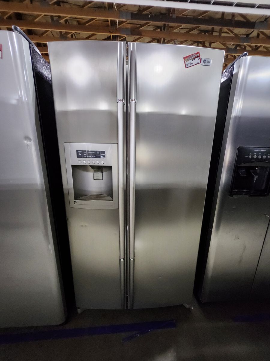 LG Stainless Steel Side-by-Side Refrigerator , UsedGood