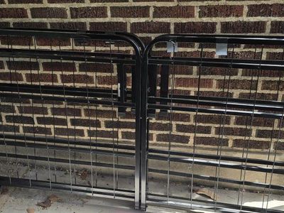 Metal platform bed frame black 14" high king size