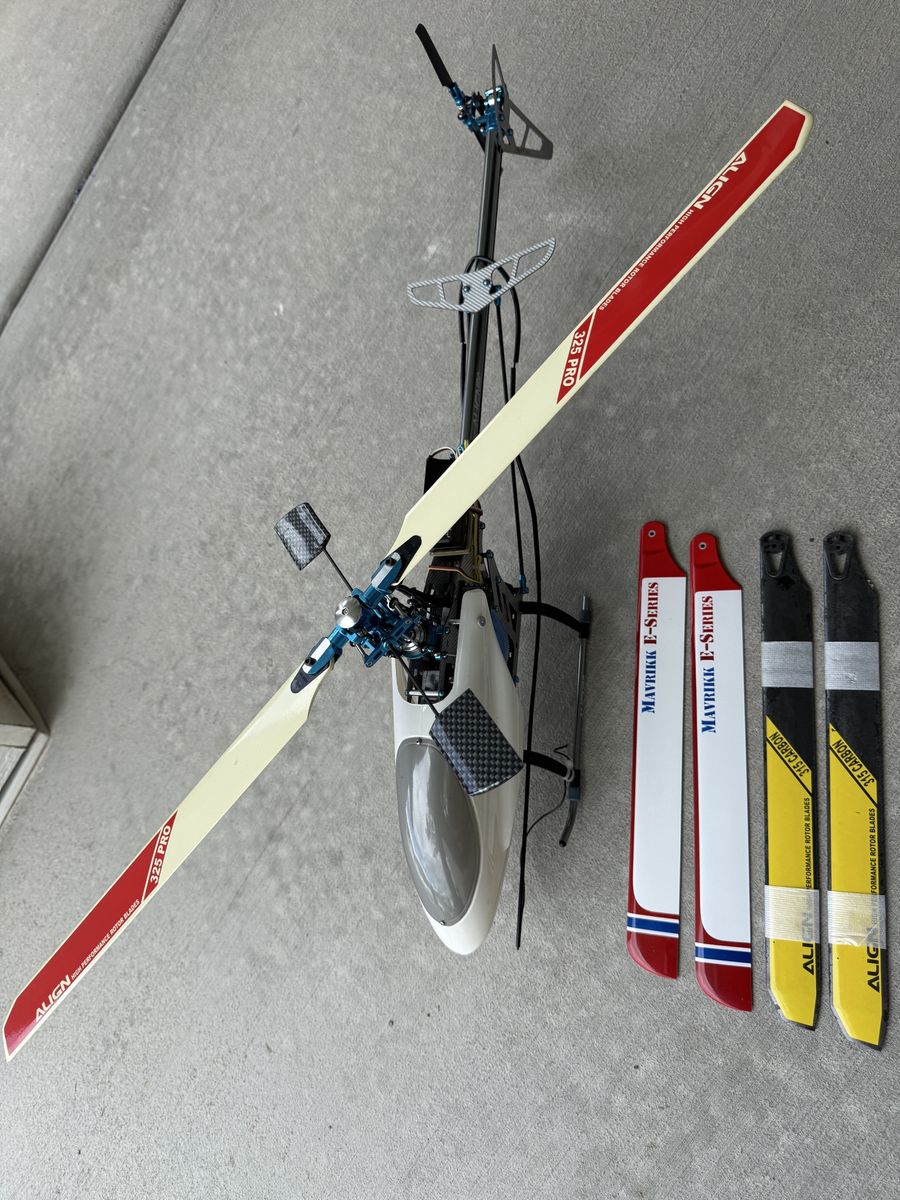 Align T-Rex 450X V2 Flybar RC Helicopter w/ Aluminum Case & Futaba Gyro