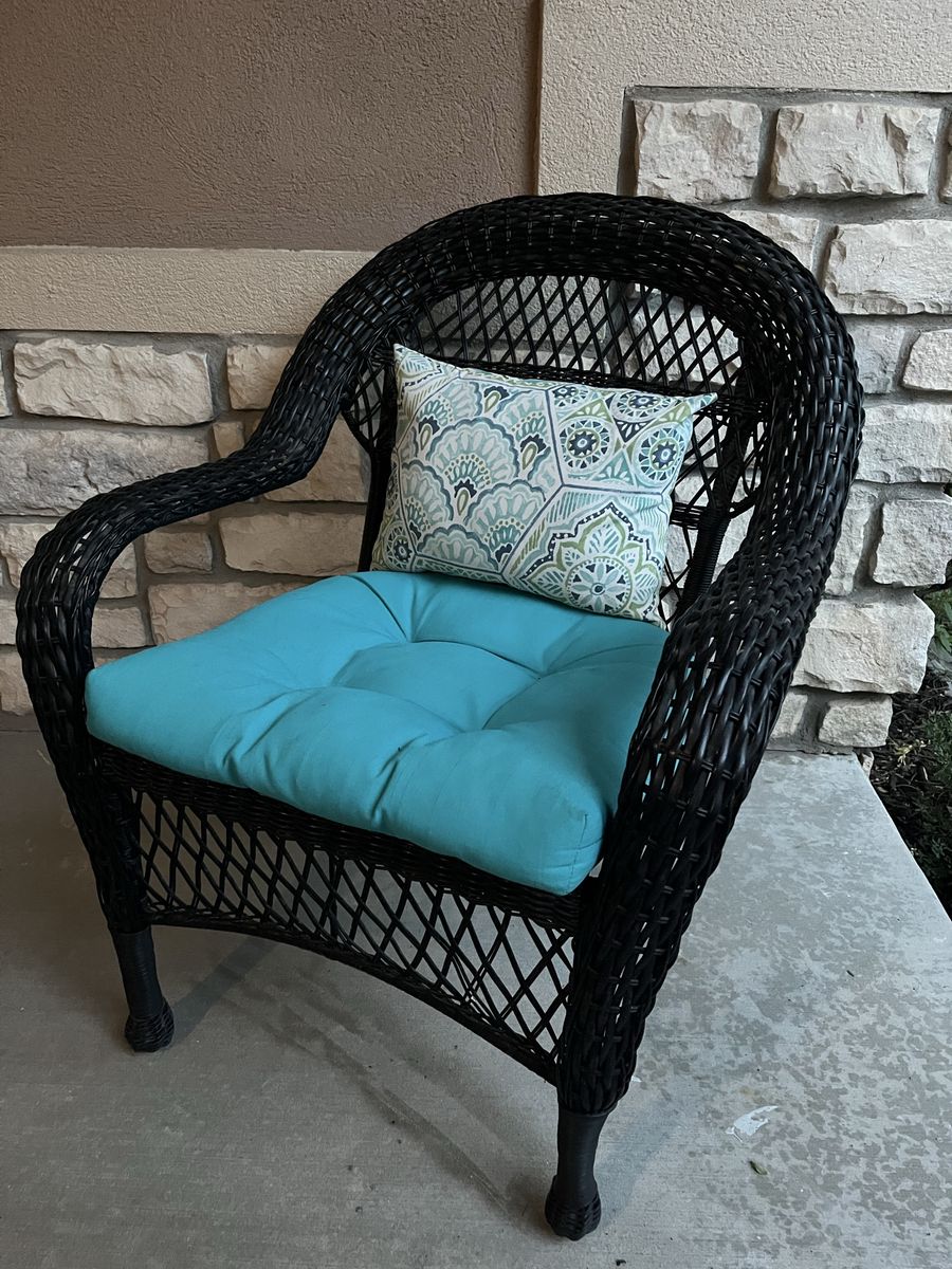 Wicker patio chairs