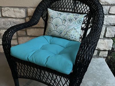 Wicker patio chairs