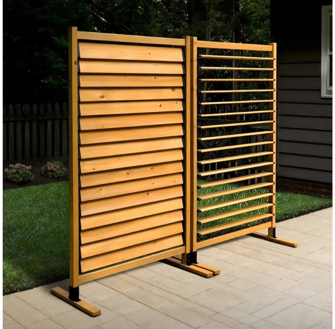 Wood Privacy Fence, Balcony Privacy Screen, Decora